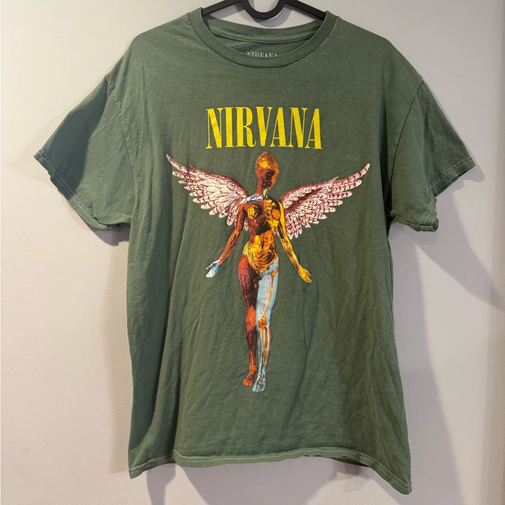 Nirvana Green Graphic T-Shirt